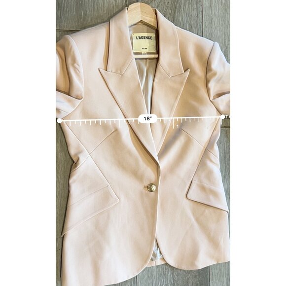 L'AGENCE Chamberlain toasted almond Blazer size 6 - Picture 8 of 9
